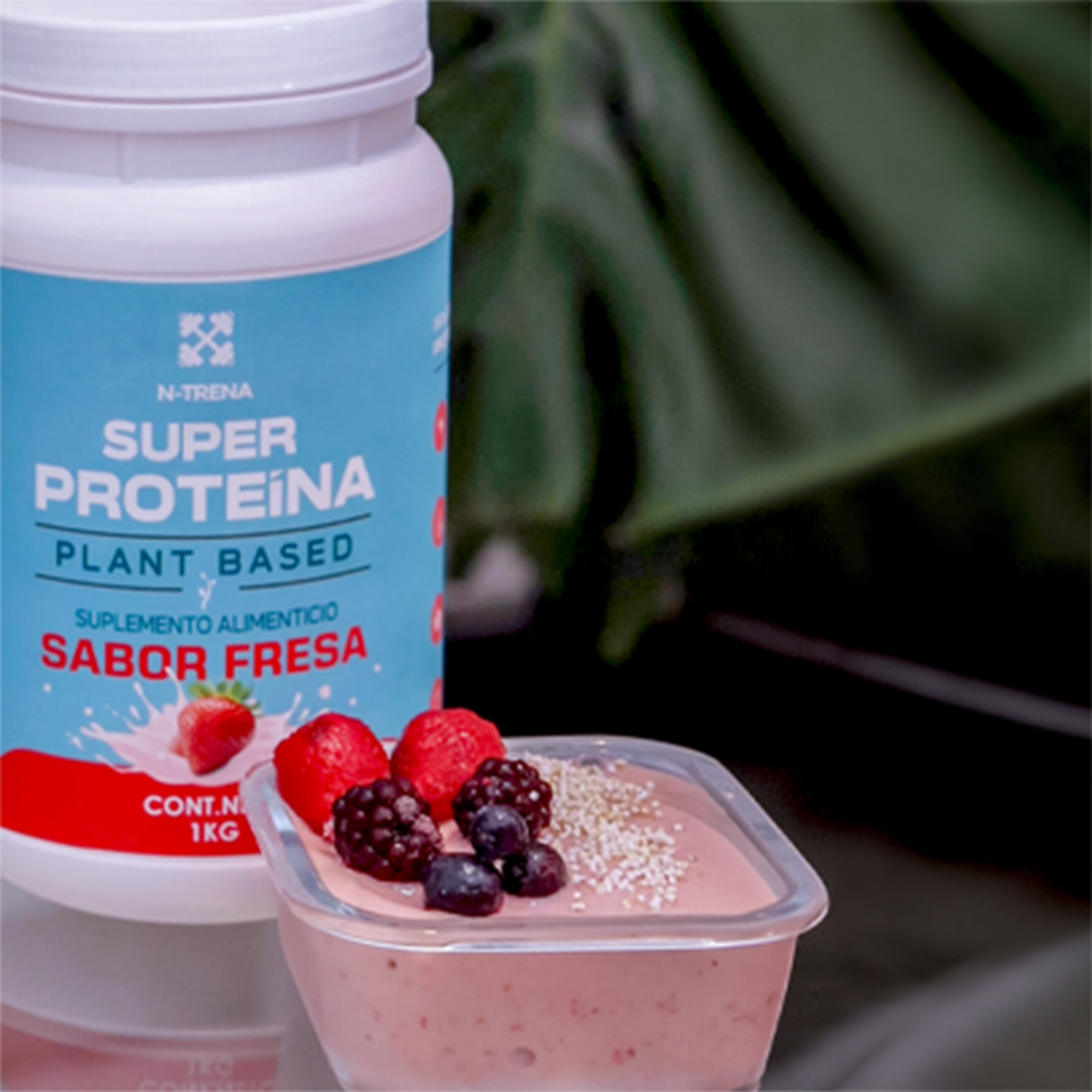 Proteína Fresa - 1 kg - Imagen 2