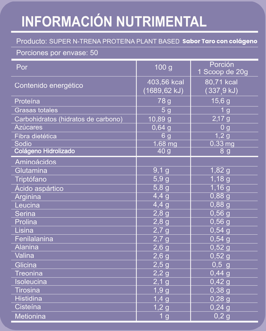 Proteína Taro - 1 kg - Imagen 3